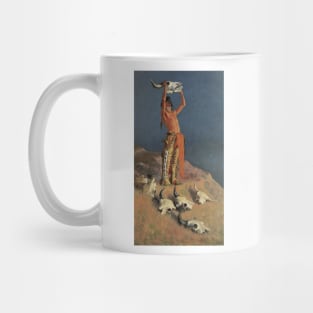 Conjuring Back the Buffalo by Frederick Remington Mug